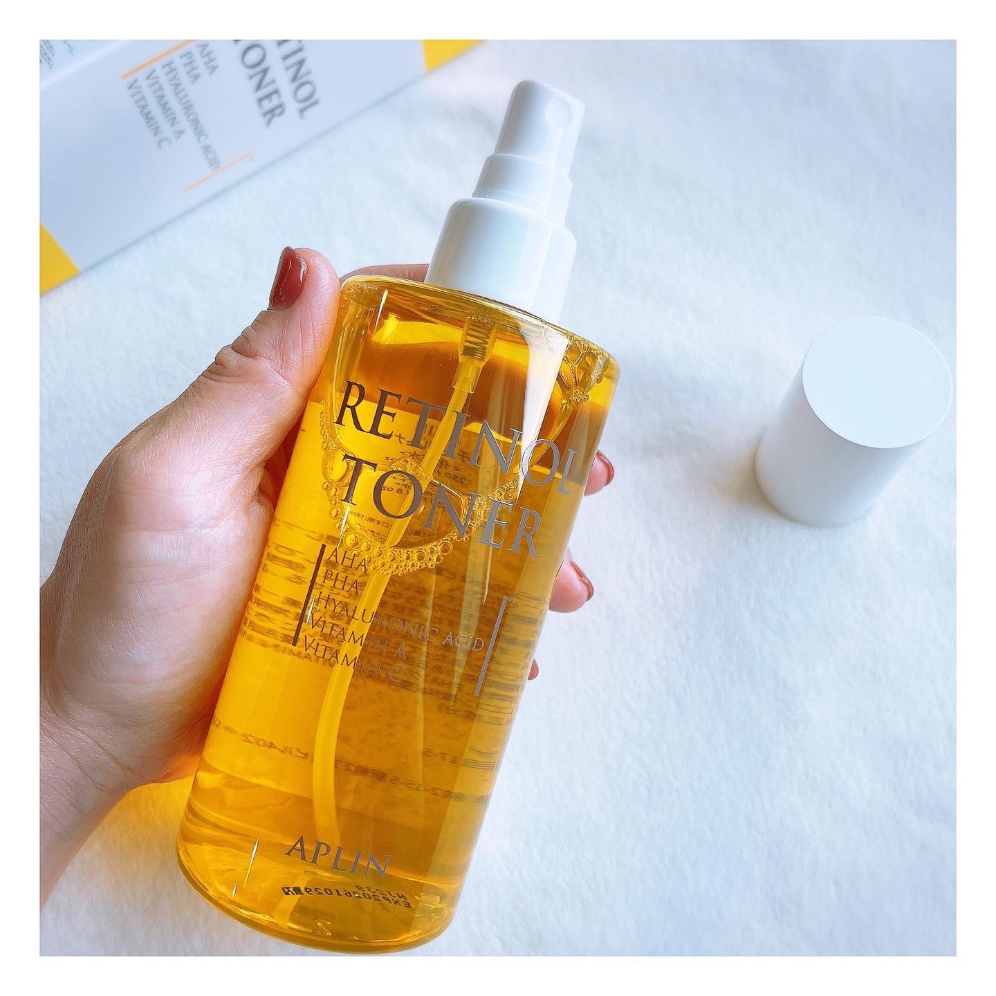 レチノールトナー/APLIN/ミスト状化粧水を使ったクチコミ（3枚目）