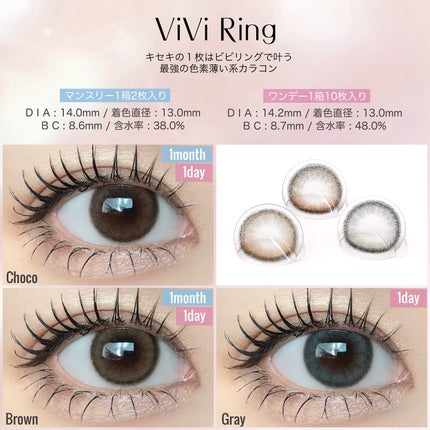 ViVi Ring 1day/OLENS/ワンデー(1DAY)カラコンを使ったクチコミ(4枚目)