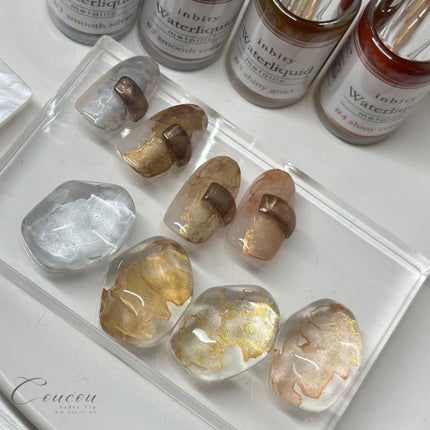 🐒ズボラママみっちゃんの高見えネイル💅 on LIPS 「#PRInbityWaterLiquidmetallic🖊️プ..」(4枚目)