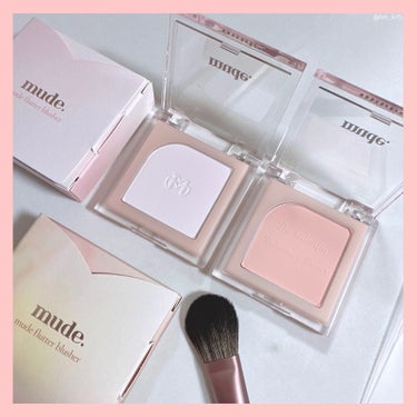 mude flutter blusher
発売を楽しみにしていたミュードの新色チーク🩷

00 See-through veil と08 Rose butterを購入🥰
ノンパールで毛穴がカバーされてお