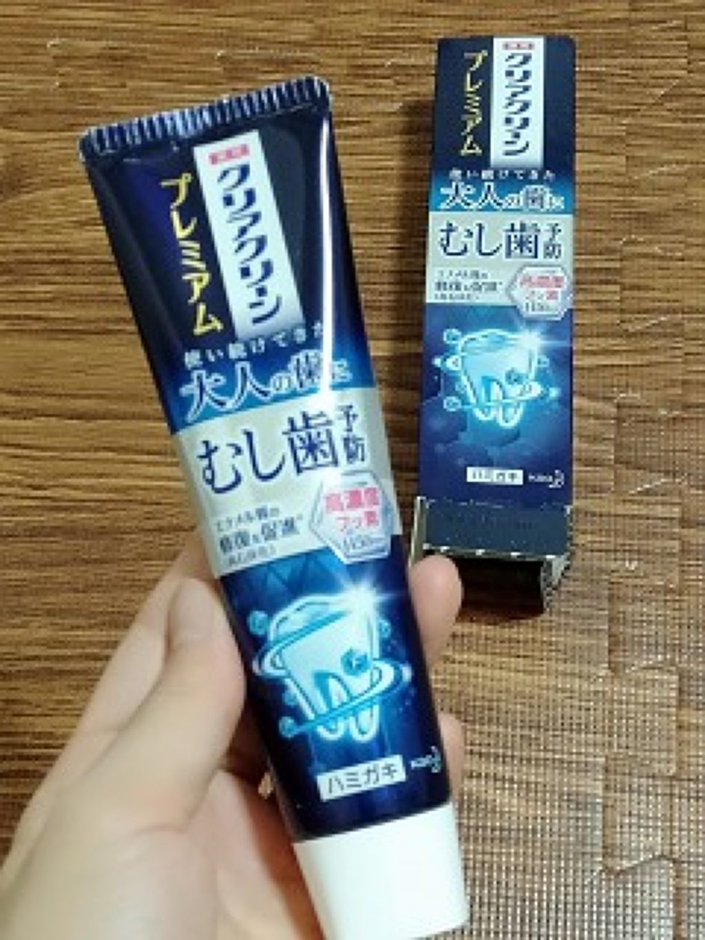 クリアクリーン プレミアム 歯質強化 (薬用ハミガキ)/クリアクリーン/歯磨き粉を使ったクチコミ(1枚目)