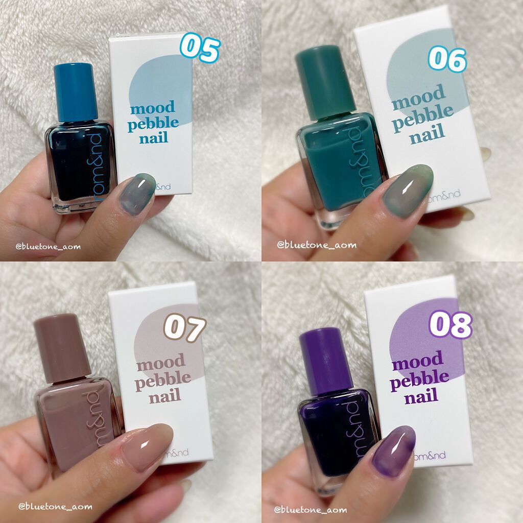 ムードペブルネイル/rom&nd/マニキュアを使ったクチコミ(3枚目)
