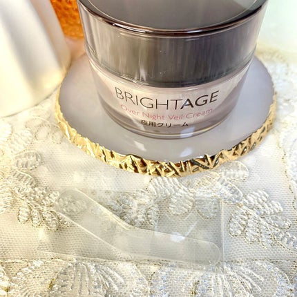 オーバーナイト ヴェールクリーム/BRIGHTAGE/フェイスクリームを使ったクチコミ(2枚目)