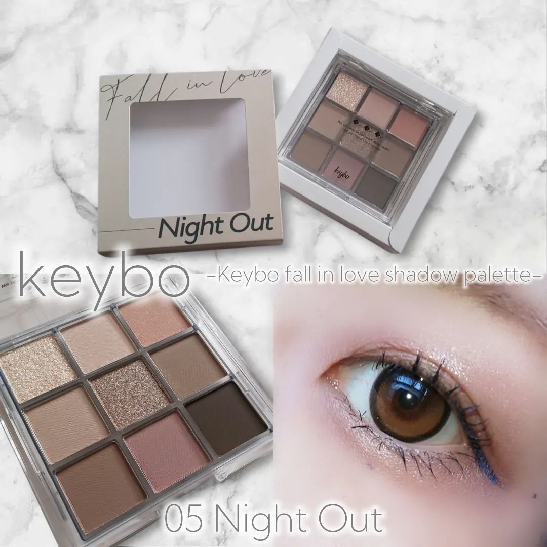 KEYBO FALL IN LOVE SHADOW PALETTE/keybo/アイシャドウパレットを使ったクチコミ（1枚目）