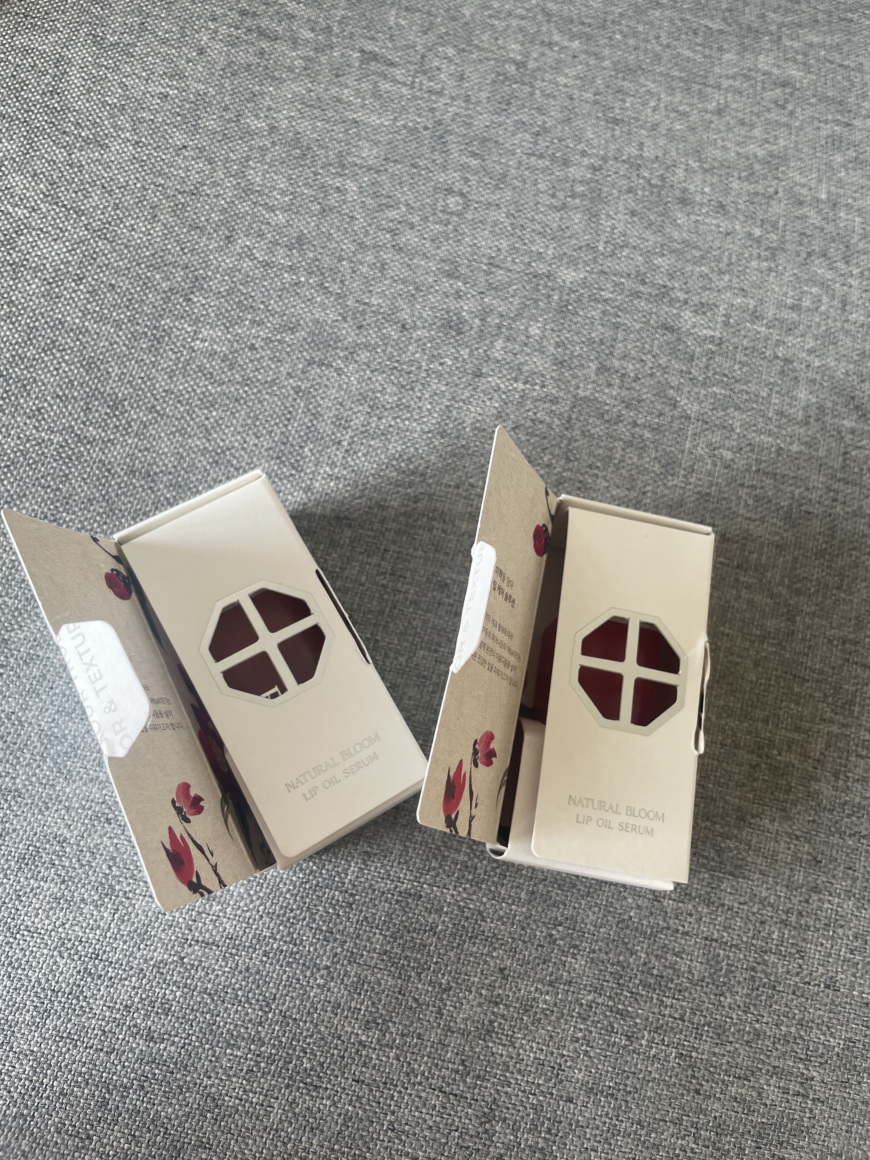 ナチュラルブルームリップオイルセラム 3色セット/PINATE/リップグロスを使ったクチコミ（2枚目）