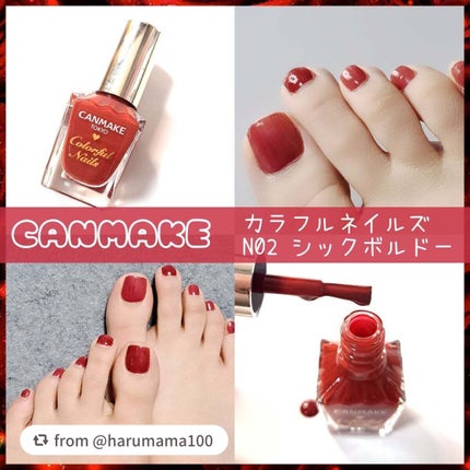 カラフルネイルズ/キャンメイク/マニキュアを使ったクチコミ(1枚目)