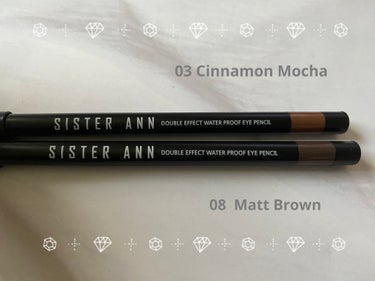 ウォータープルーフペンシルアイライナー 08 MATTE BROWN/SISTER ANN/ペンシルアイライナーを使ったクチコミ（2枚目）