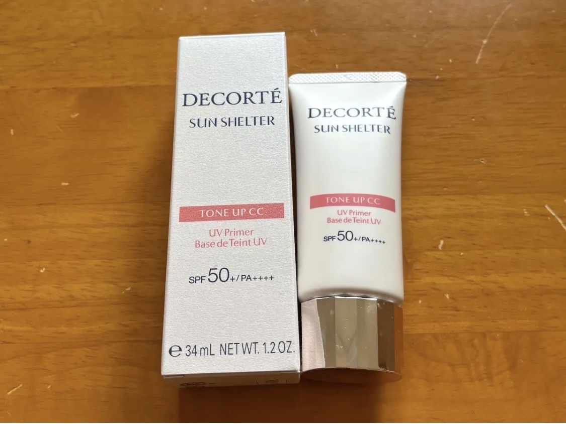 サンシェルター　マルチ プロテクション　トーンアップＣＣ/DECORTÉ/化粧下地を使ったクチコミ（2枚目）