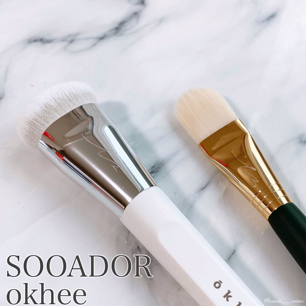 okhee 白玉ファンデーションブラシ/SOOA DOR/メイクブラシを使ったクチコミ(1枚目)