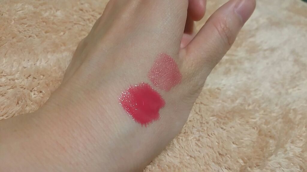 キャンディラップリッチカラー 01 スモーキーローズ/キャンメイク/リップグロスを使ったクチコミ（3枚目）