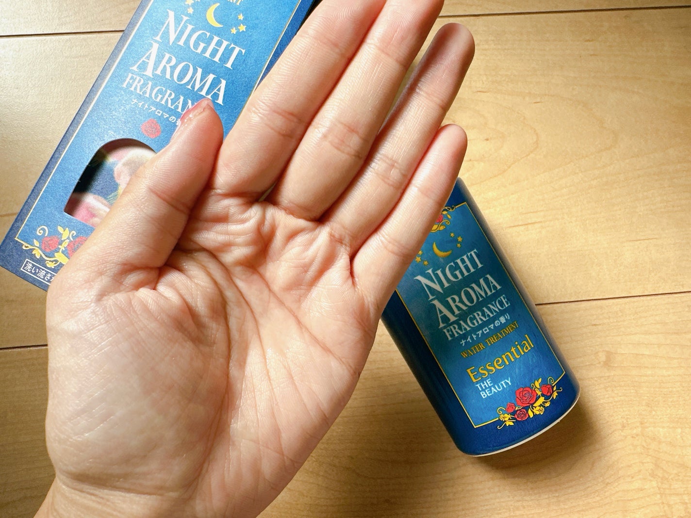 ザビューティー 髪のキメ美容ウォータートリートメント ナイトアロマの香り/エッセンシャル/ヘアオイルを使ったクチコミ(2枚目)