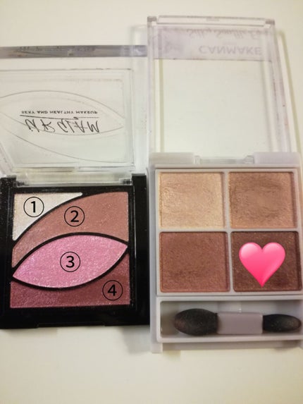 シルキースフレアイズ/キャンメイク/アイシャドウパレットを使ったクチコミ(2枚目)