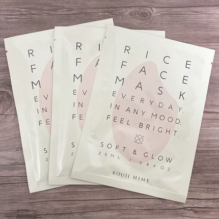 RICE FACE MASKライスバリアフェイスマスク MOISTCLEAR/KOUJIHIME/シートマスク・パックを使ったクチコミ(2枚目)