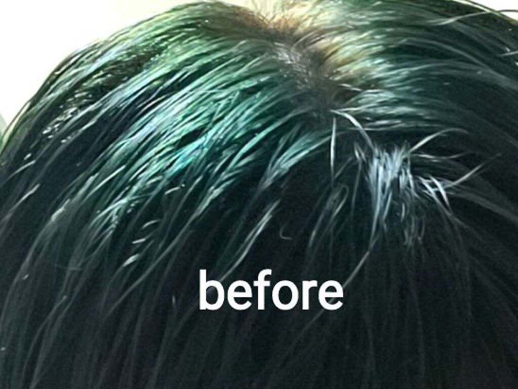 アンナドンナ エブリ ジュエジェルカラーのクチコミ「初投稿です。
アッシュなオリーブにしたくて
エブリ ジュエジェルカラー(グリーン)
でカラーバ.....」（1枚目）