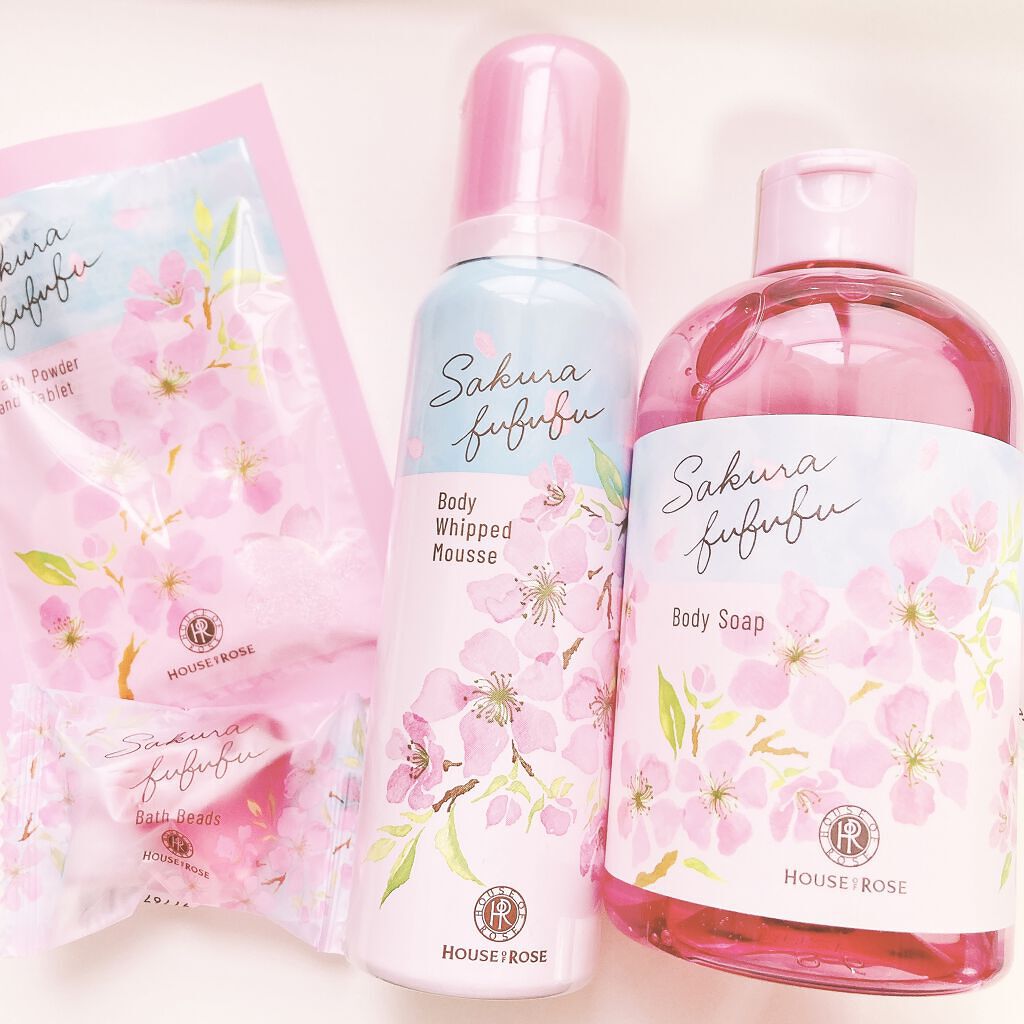 さくらふふふ バスビーズ n/ハウス オブ ローゼ/保湿系入浴剤を使ったクチコミ（1枚目）