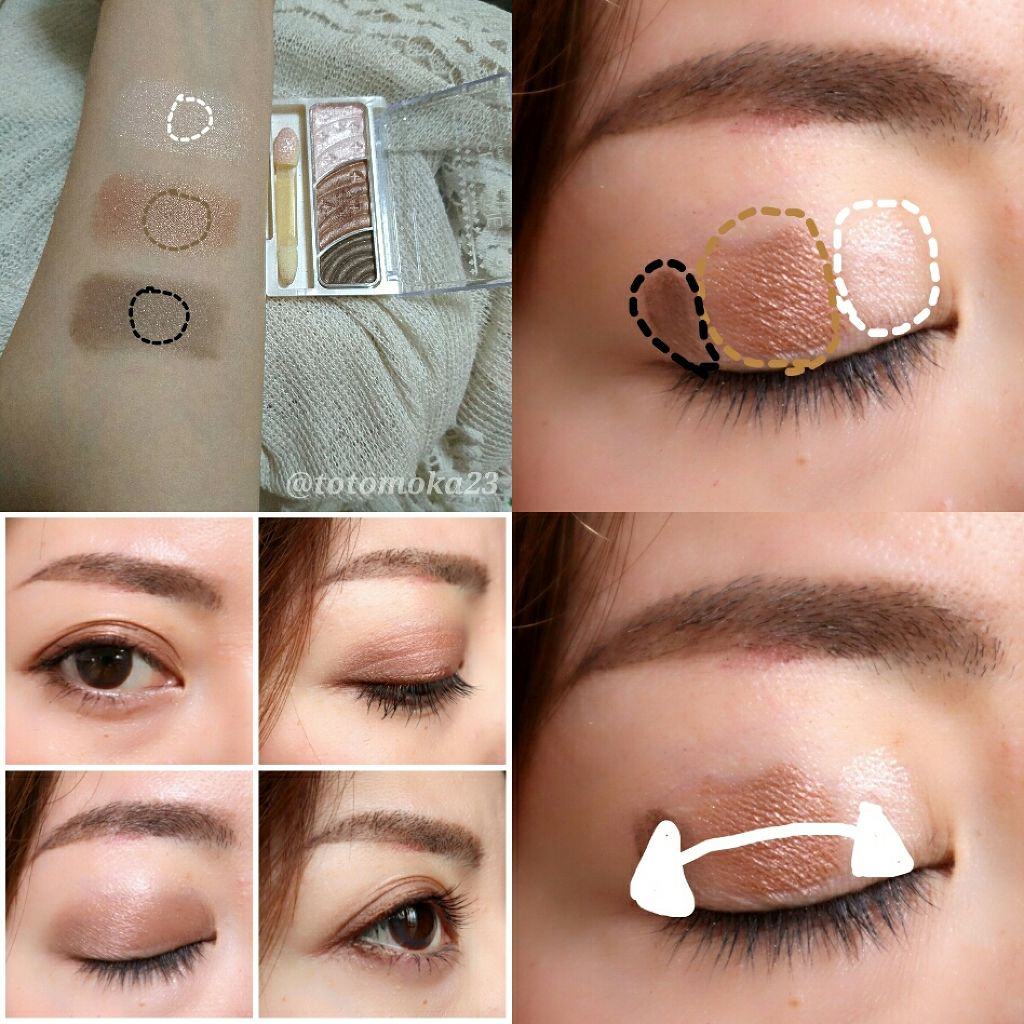 トーンアップアイシャドウ/CEZANNE/アイシャドウパレットを使ったクチコミ(4枚目)