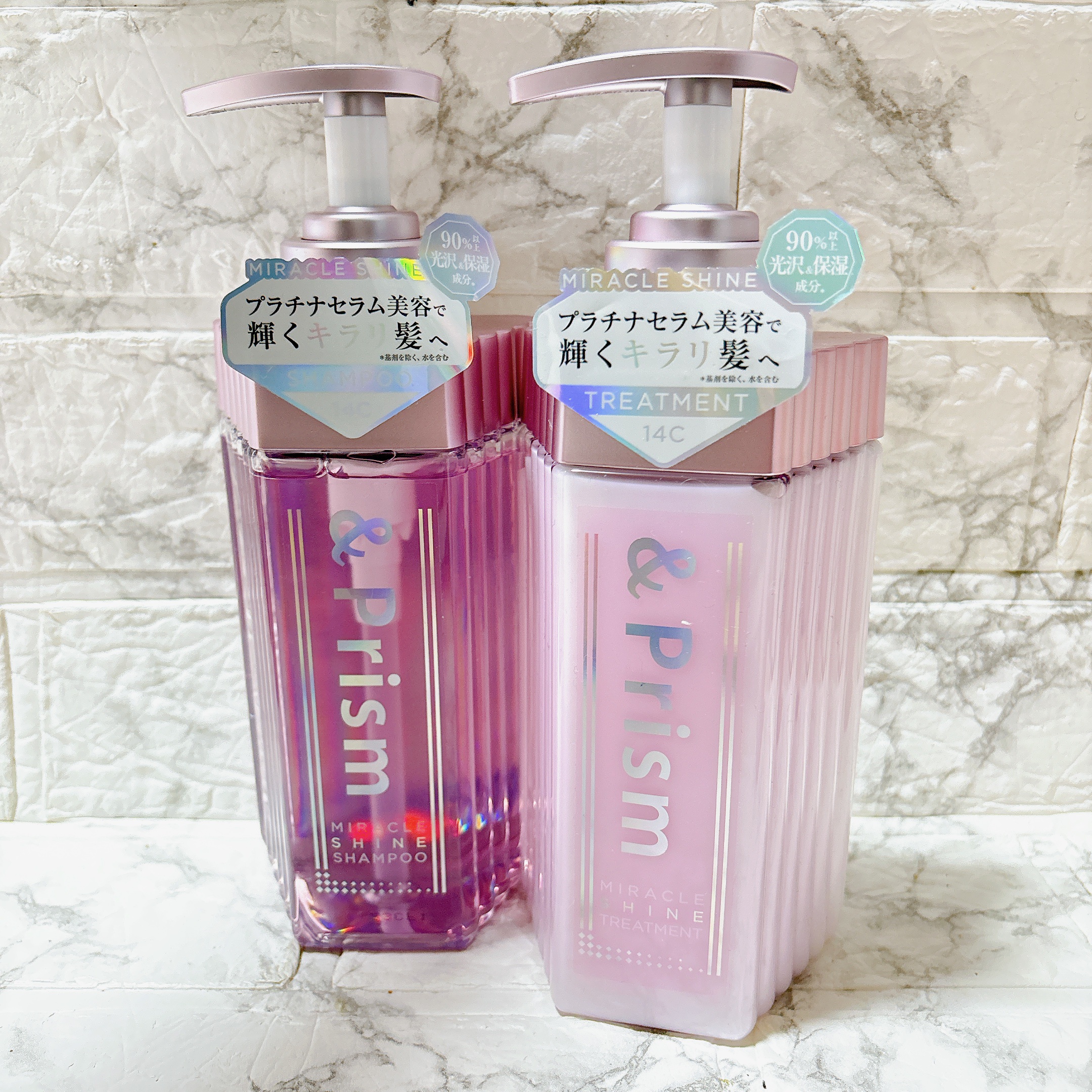 ミラクル シャイン シャンプー/ヘアトリートメント/&Prism/市販シャンプーを使ったクチコミ（1枚目）