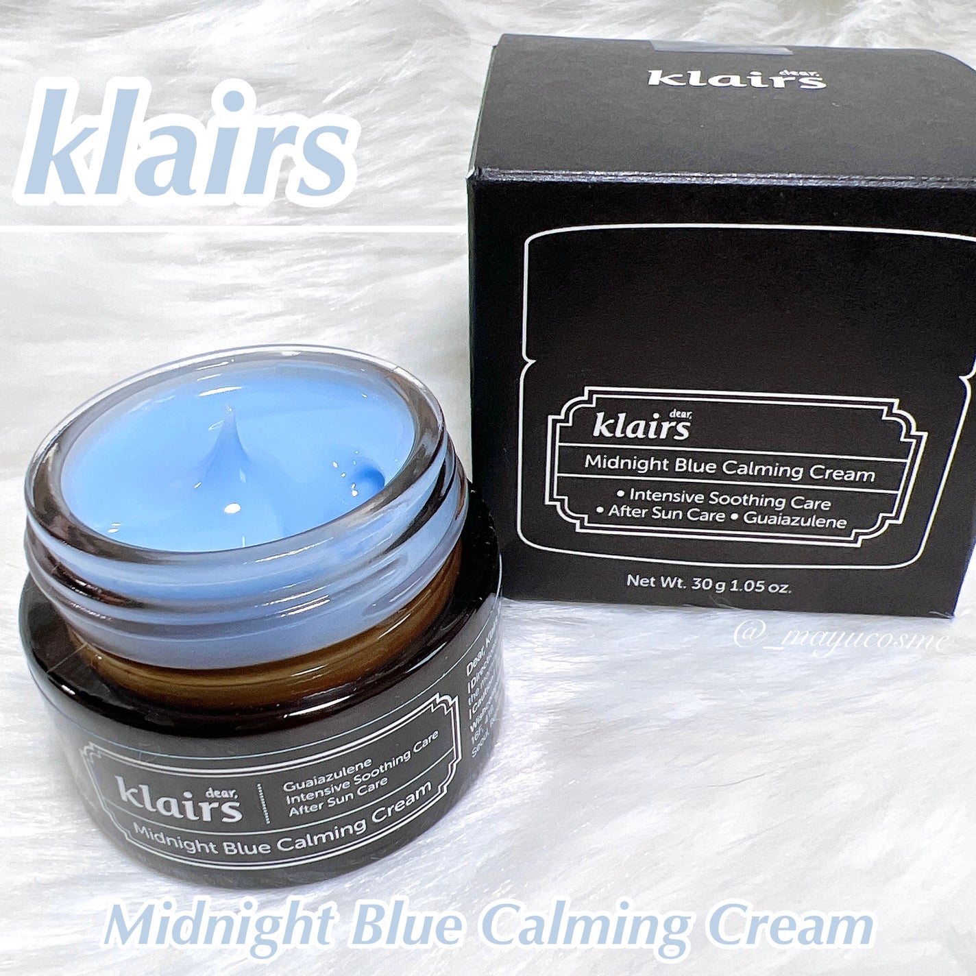 ミッドナイトブルーカーミングクリーム/Klairs/フェイスクリームを使ったクチコミ(1枚目)