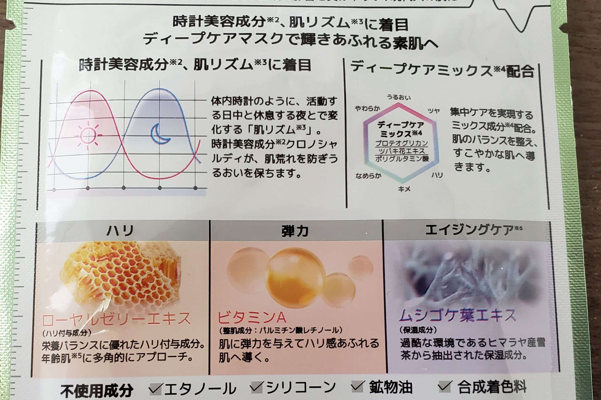 ディープケアマスク ローヤルゼリー/RISM/シートマスク・パックを使ったクチコミ（2枚目）