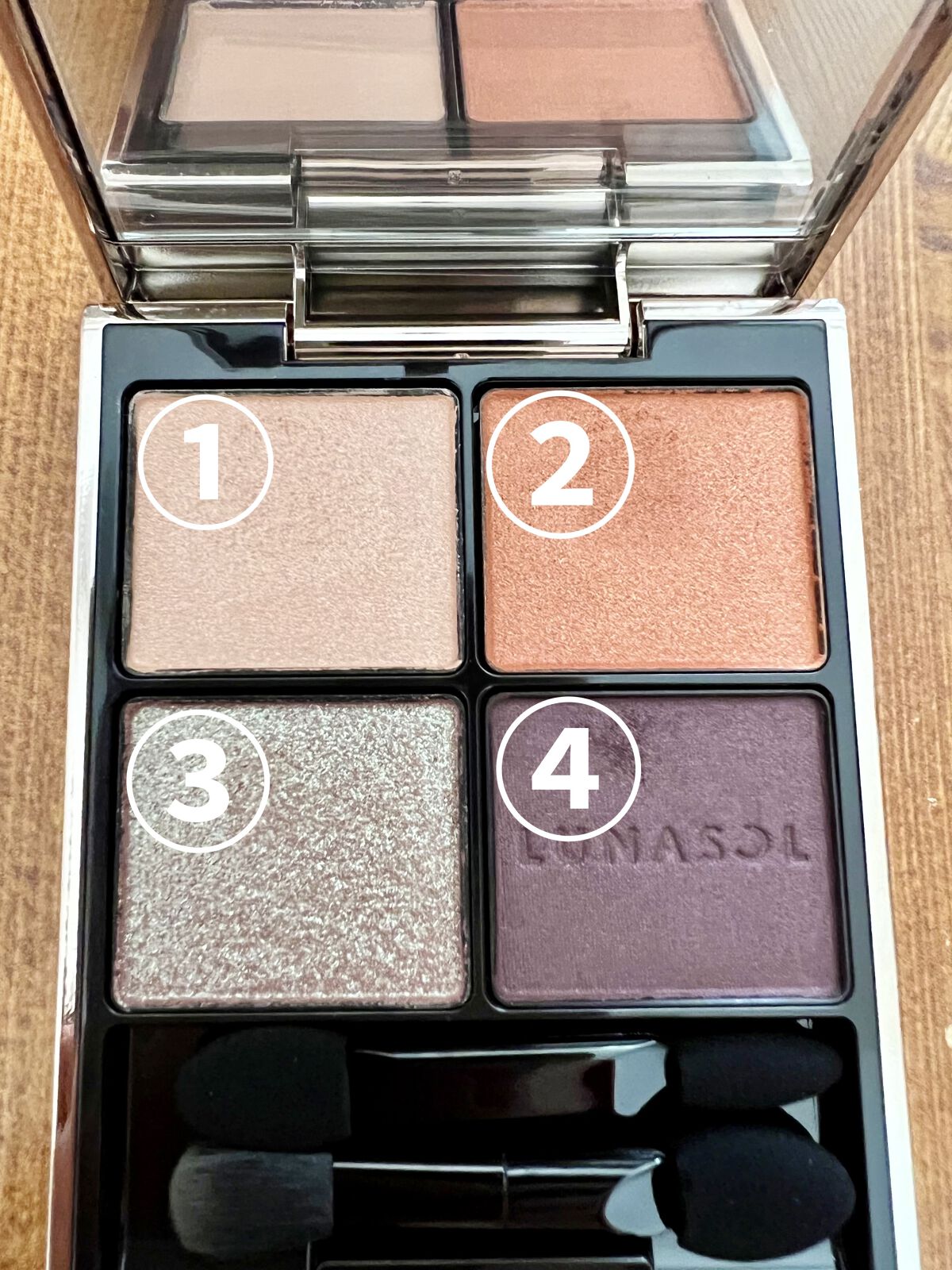 アイカラーレーション 16 Mandarin Garnet/LUNASOL/アイシャドウパレットを使ったクチコミ（2枚目）