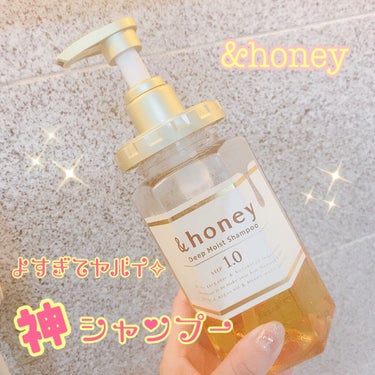 ディープモイスト シャンプー1.0／ヘアトリートメント2.0/&honey/シャンプー・コンディショナーを使ったクチコミ（1枚目）