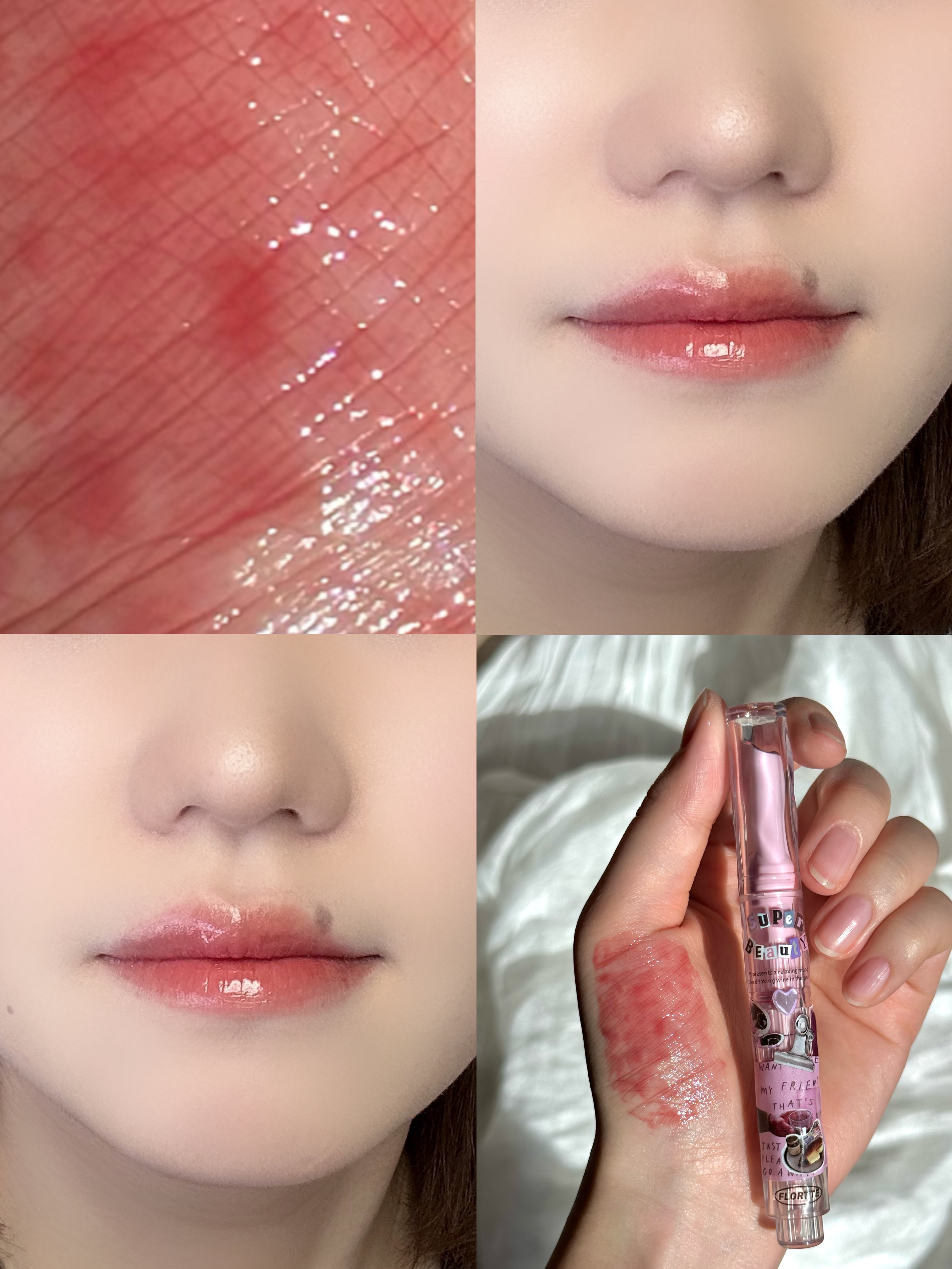 フロレット メルティーハート スティックグロス/FLORTTE/口紅を使ったクチコミ（2枚目）