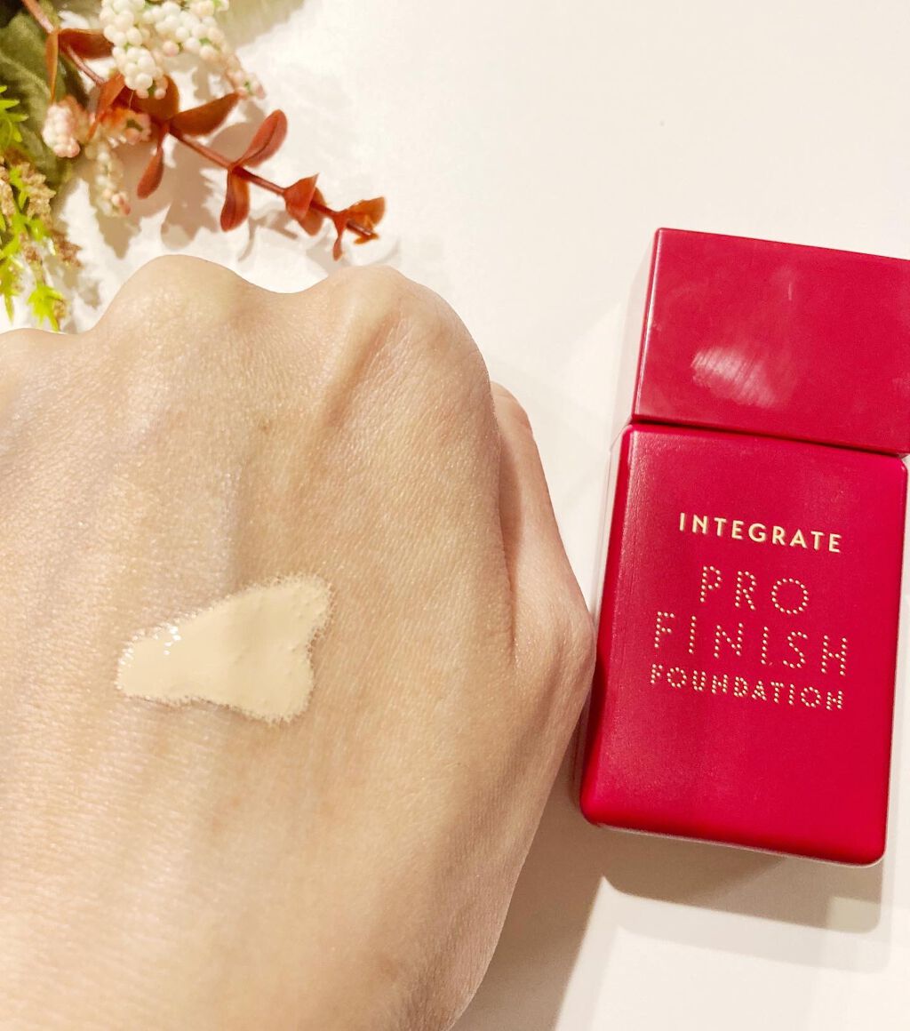プロフィニッシュリキッド/インテグレート/リキッドファンデーションを使ったクチコミ（3枚目）