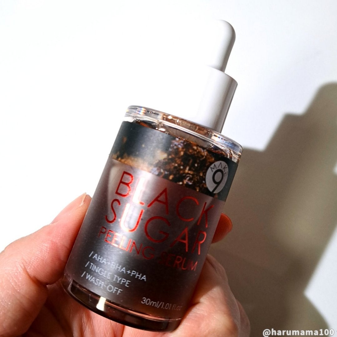 ブラックシュガーピーリングセラム/MAKE9/美容液を使ったクチコミ(6枚目)