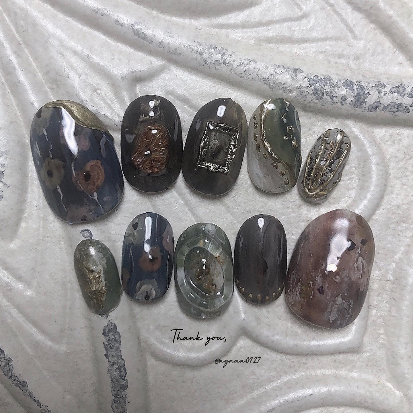 #手描きネイル,#映画ネイルのネイルデザイン