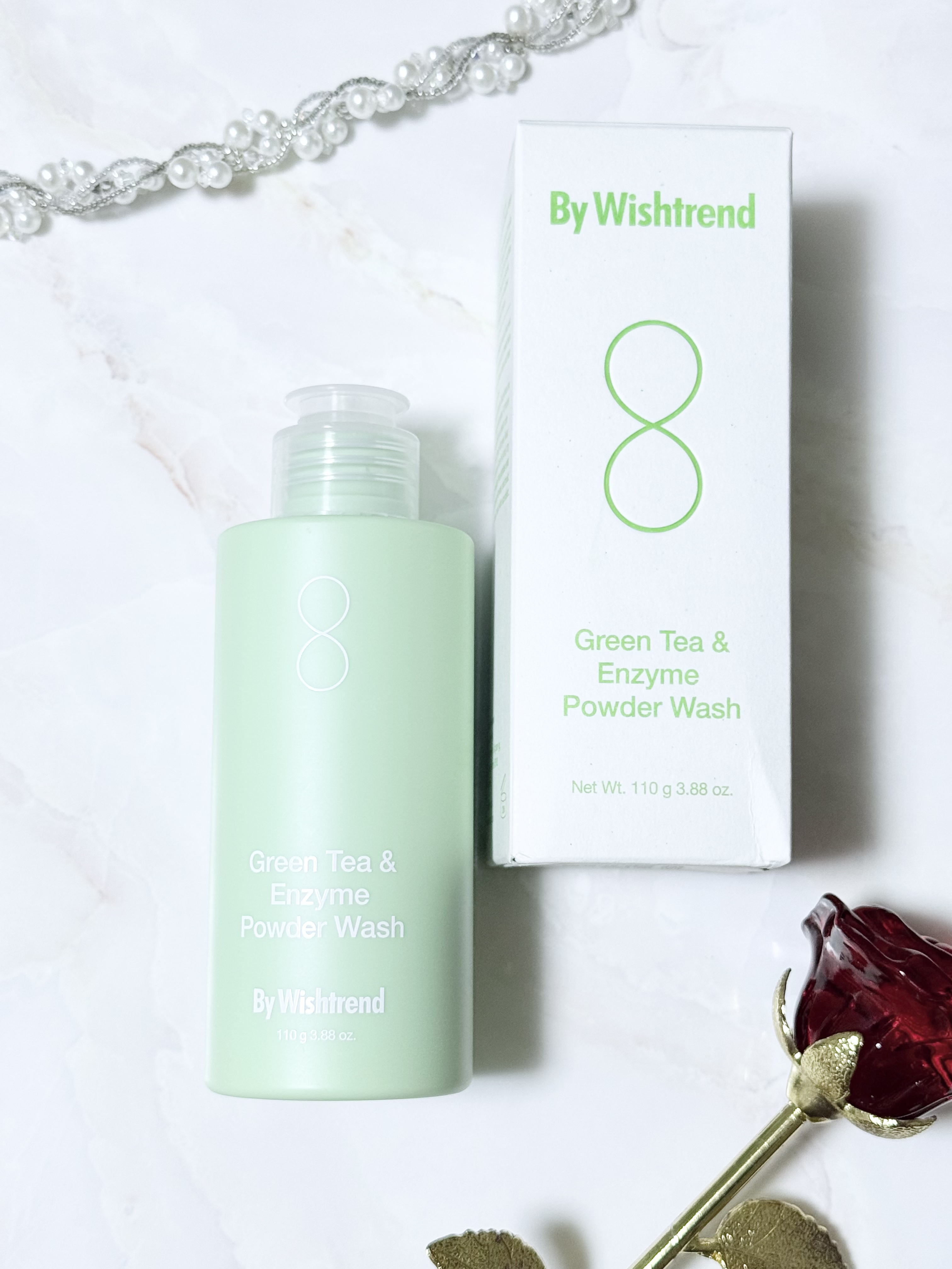 グリーンティー&エンザイムパウダーウォッシュ/By Wishtrend/洗顔パウダーを使ったクチコミ（1枚目）