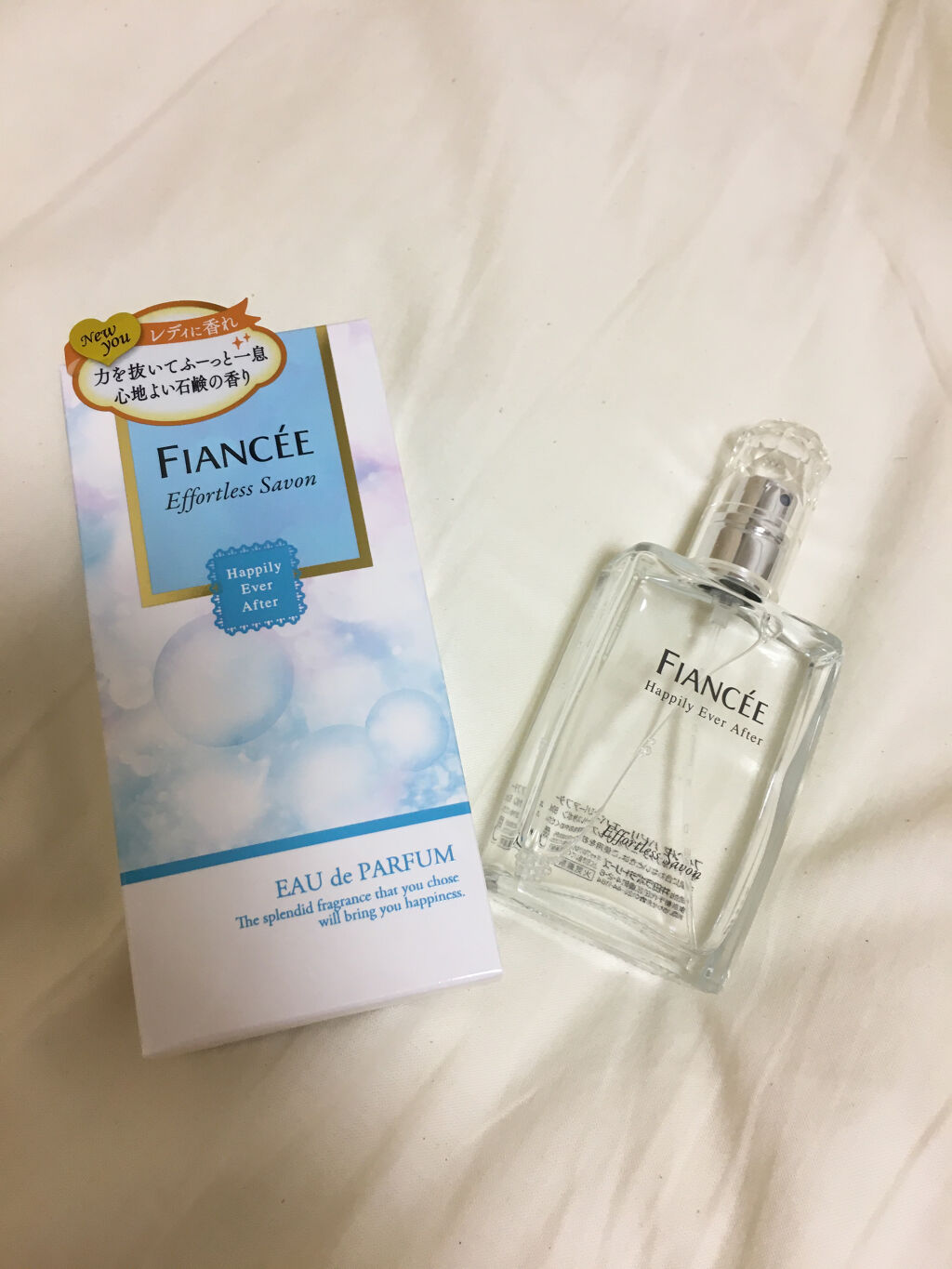 ハピリーエバーアフター　オードパルファン　エフォートレスサボン/フィアンセ/香水(レディース)を使ったクチコミ（1枚目）