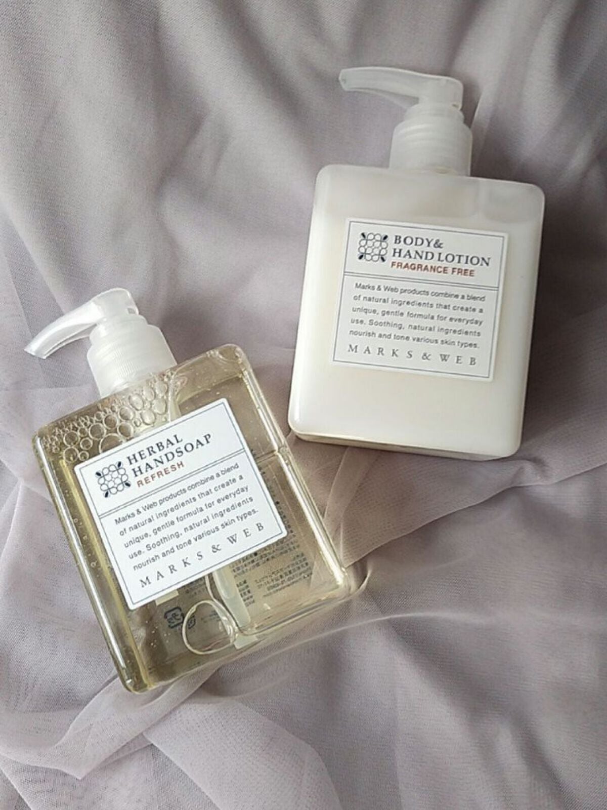 ハーバルボディ&ハンドローション 無香料/MARKS&WEB/ハンドクリームを使ったクチコミ(2枚目)