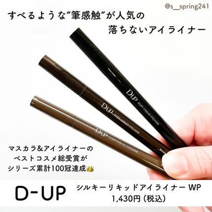 シルキーリキッドアイライナーWP/D-UP/リキッドアイライナーを使ったクチコミ(2枚目)