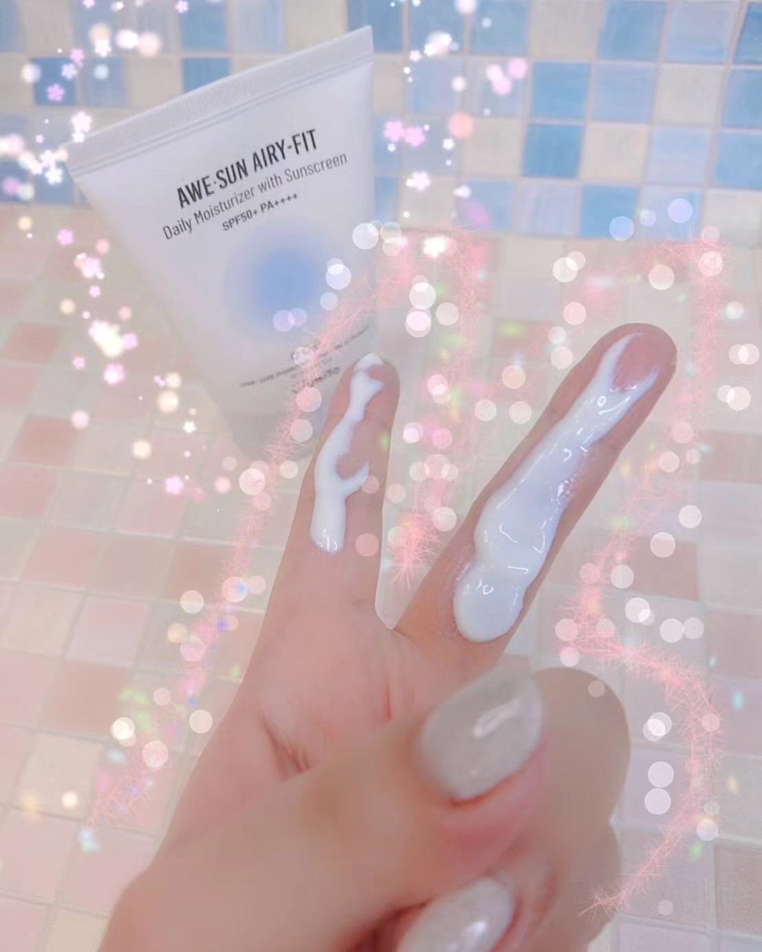 AWE・SUN AIRY-FIT Daily Moisurizer With Sunscreen/JUMISO/日焼け止めクリームを使ったクチコミ（2枚目）