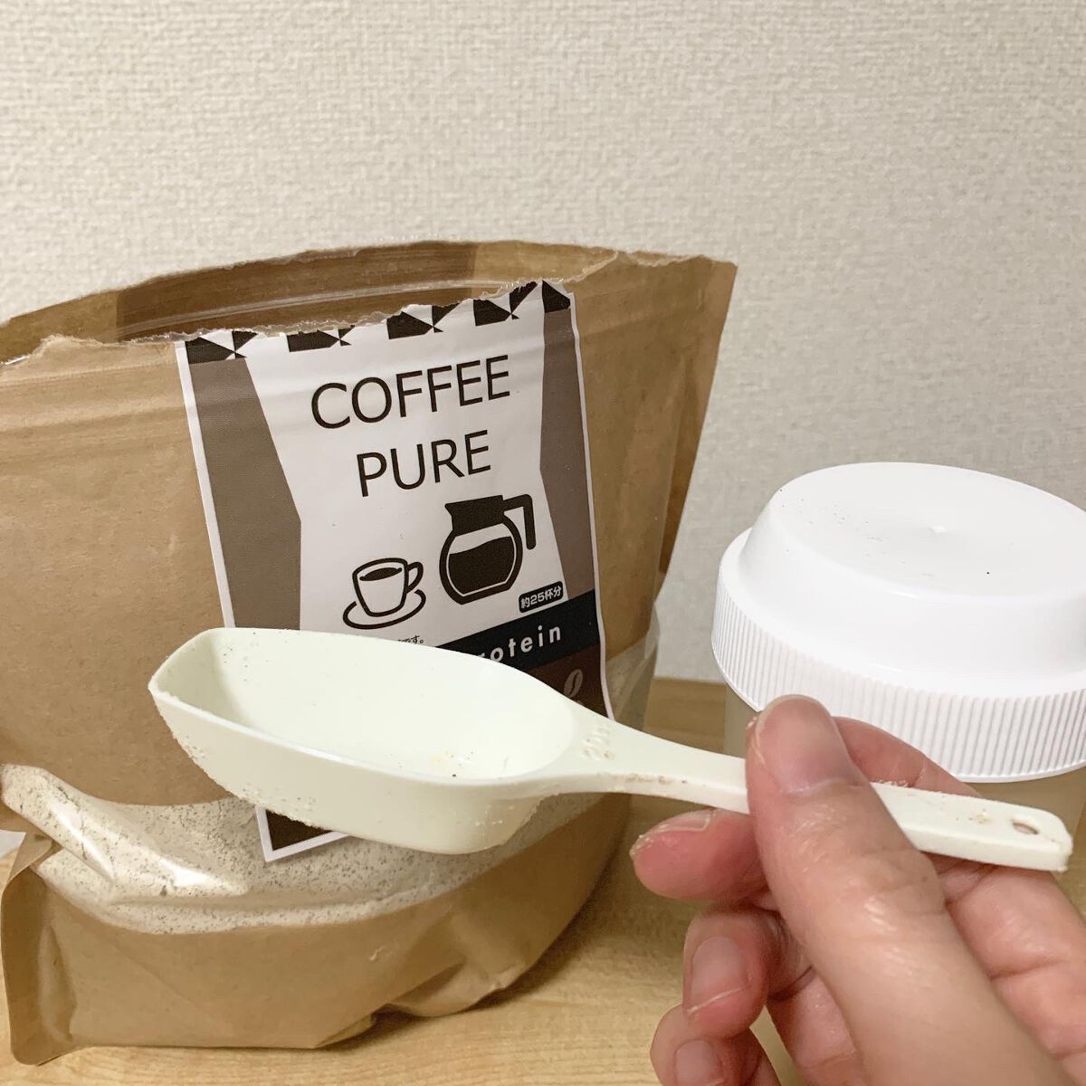 COFFEE PURE（ソイプロテイン）/ピュアパートナー/ソイプロテインを使ったクチコミ（2枚目）