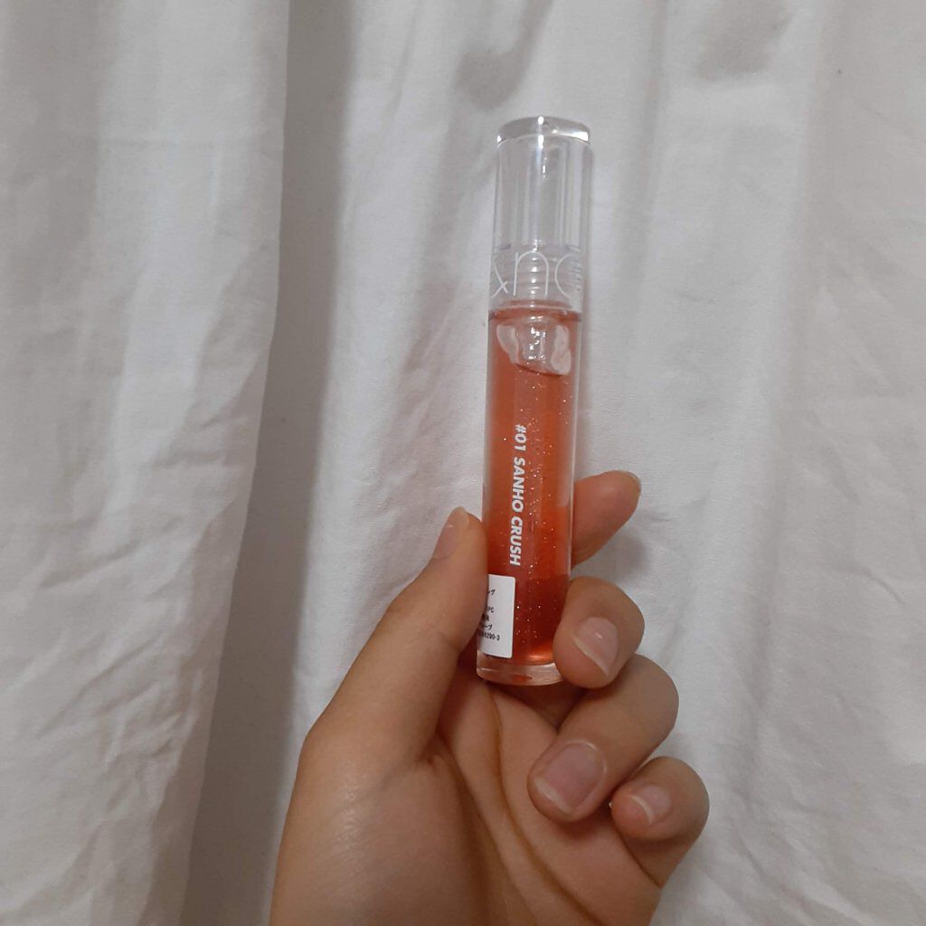 グラスティングウォーターグロス/rom&nd/リップグロスを使ったクチコミ(4枚目)