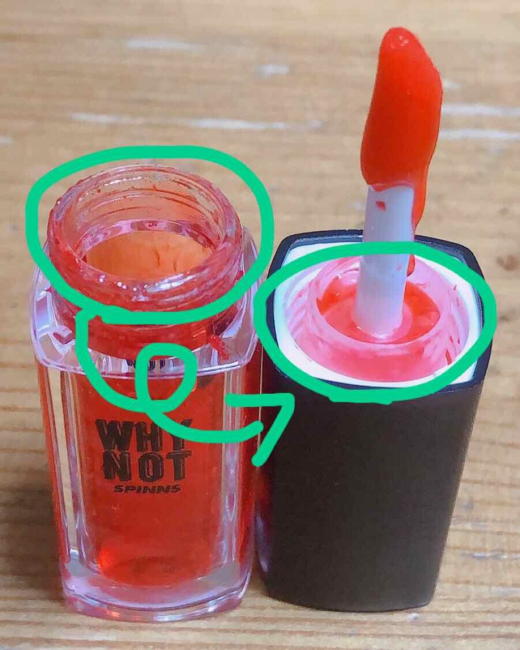 WHY NOT SPINNS リップティント/DAISO/リップティントを使ったクチコミ（3枚目）