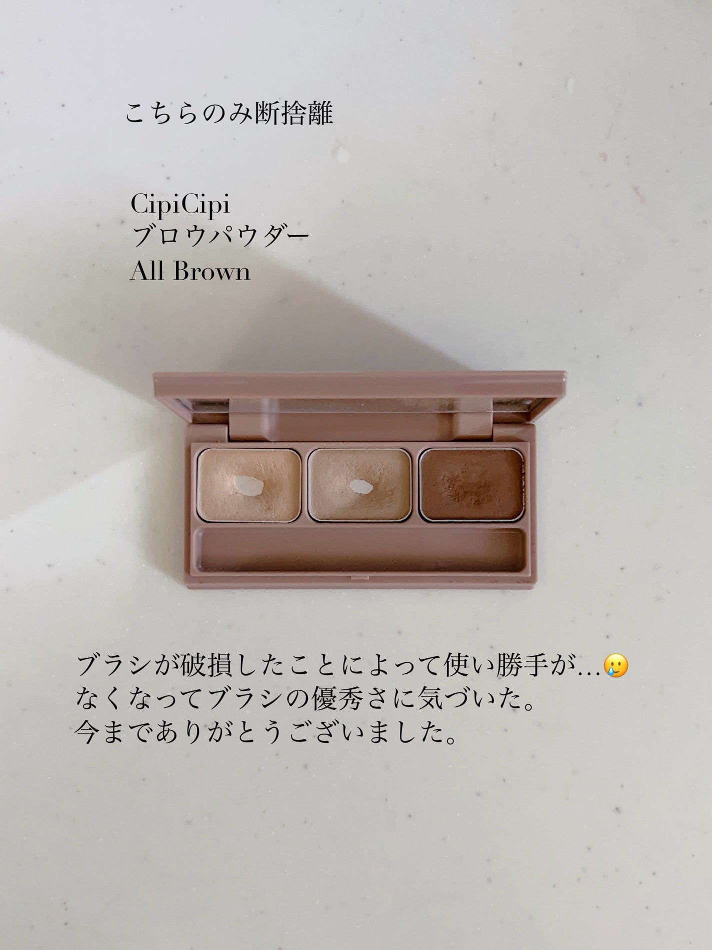 セルヴォーク インディケイトアイブロウパウダー/Celvoke/パウダーアイブロウを使ったクチコミ(6枚目)