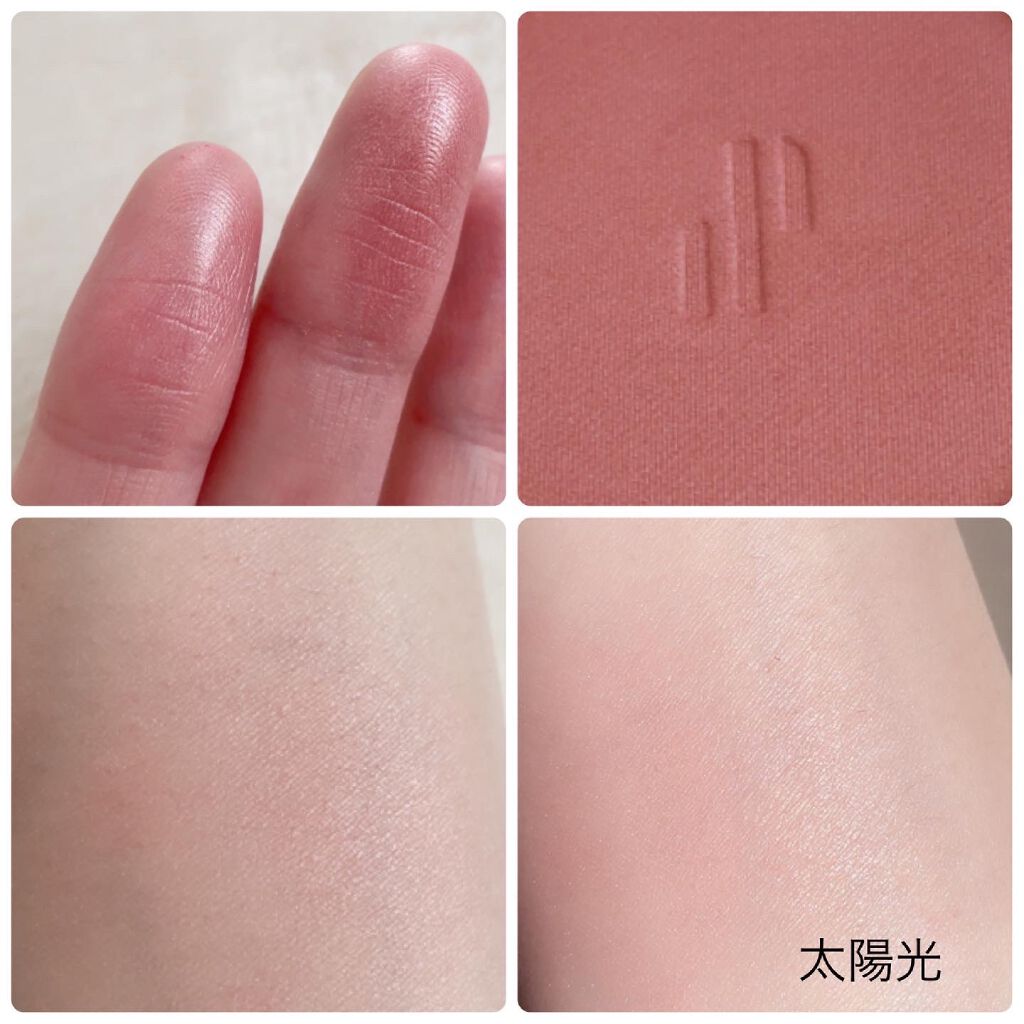 ドットオンムード グロウブラッシュ 01 Rose Plush/Heart Percent/パウダーチークを使ったクチコミ（2枚目）