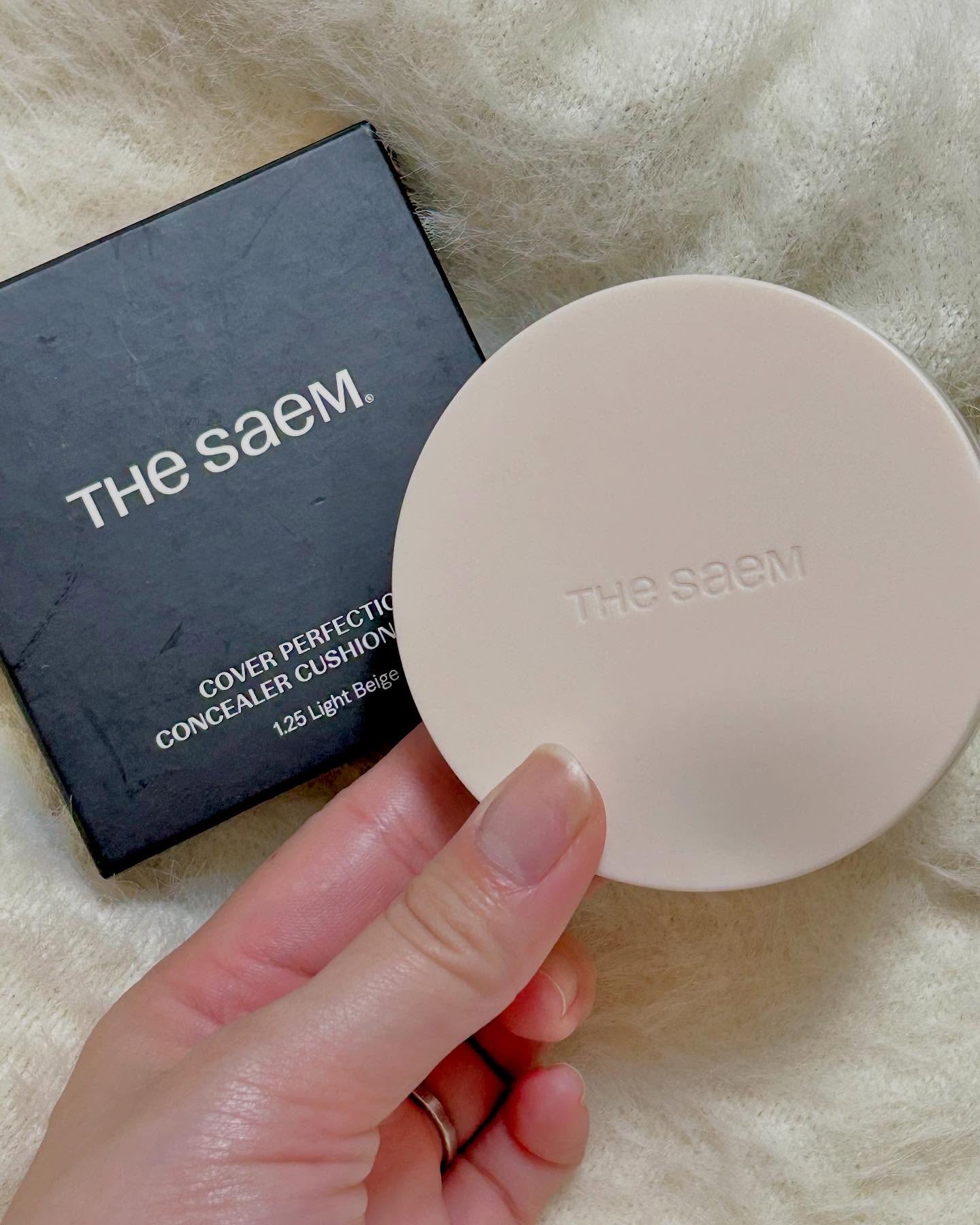 カバーパーフェクションコンシーラークッション/the SAEM/リキッドコンシーラーを使ったクチコミ（2枚目）