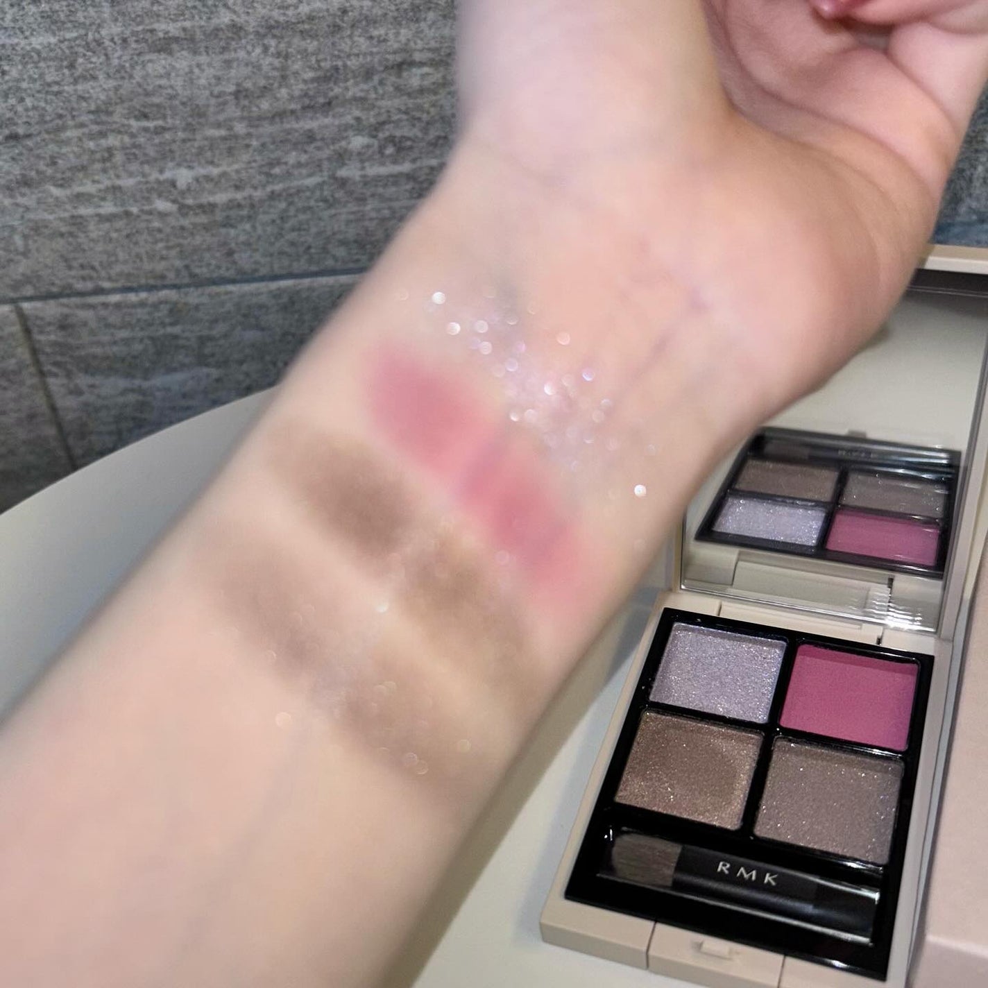 RMK シンクロマティック アイシャドウパレット/RMK/アイシャドウパレットを使ったクチコミ(6枚目)