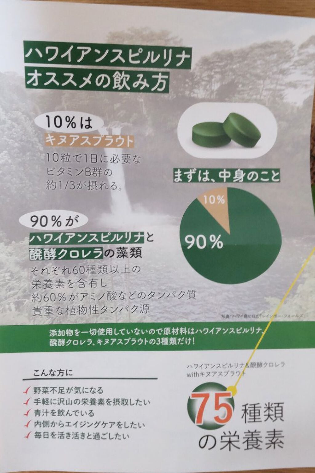 ハワイアンスピルリナ&醗酵クロレラ/Vgan/健康サプリメントを使ったクチコミ(2枚目)
