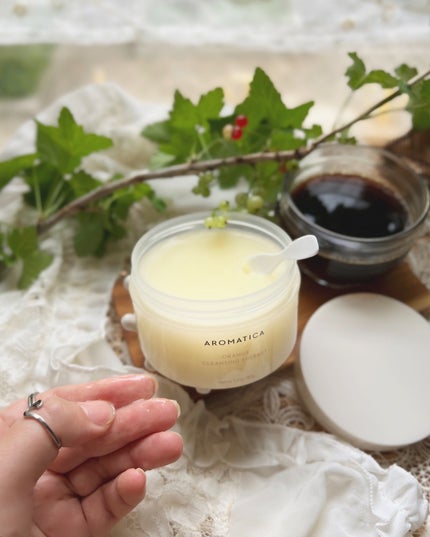 オレンジクレンジングシャーベット/AROMATICA/クレンジングバームを使ったクチコミ(5枚目)