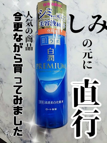 白潤プレミアム薬用浸透美白化粧水/肌ラボ/化粧水を使ったクチコミ(1枚目)