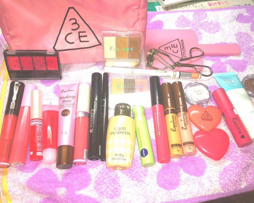 3CE スクエア ミニ ハンドミラー/3CE/その他化粧小物を使ったクチコミ（1枚目）