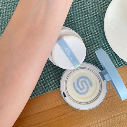 WHITE +UV CUSHION CREAM #COOL/G9SKIN/日焼け止めクリームを使ったクチコミ(9枚目)