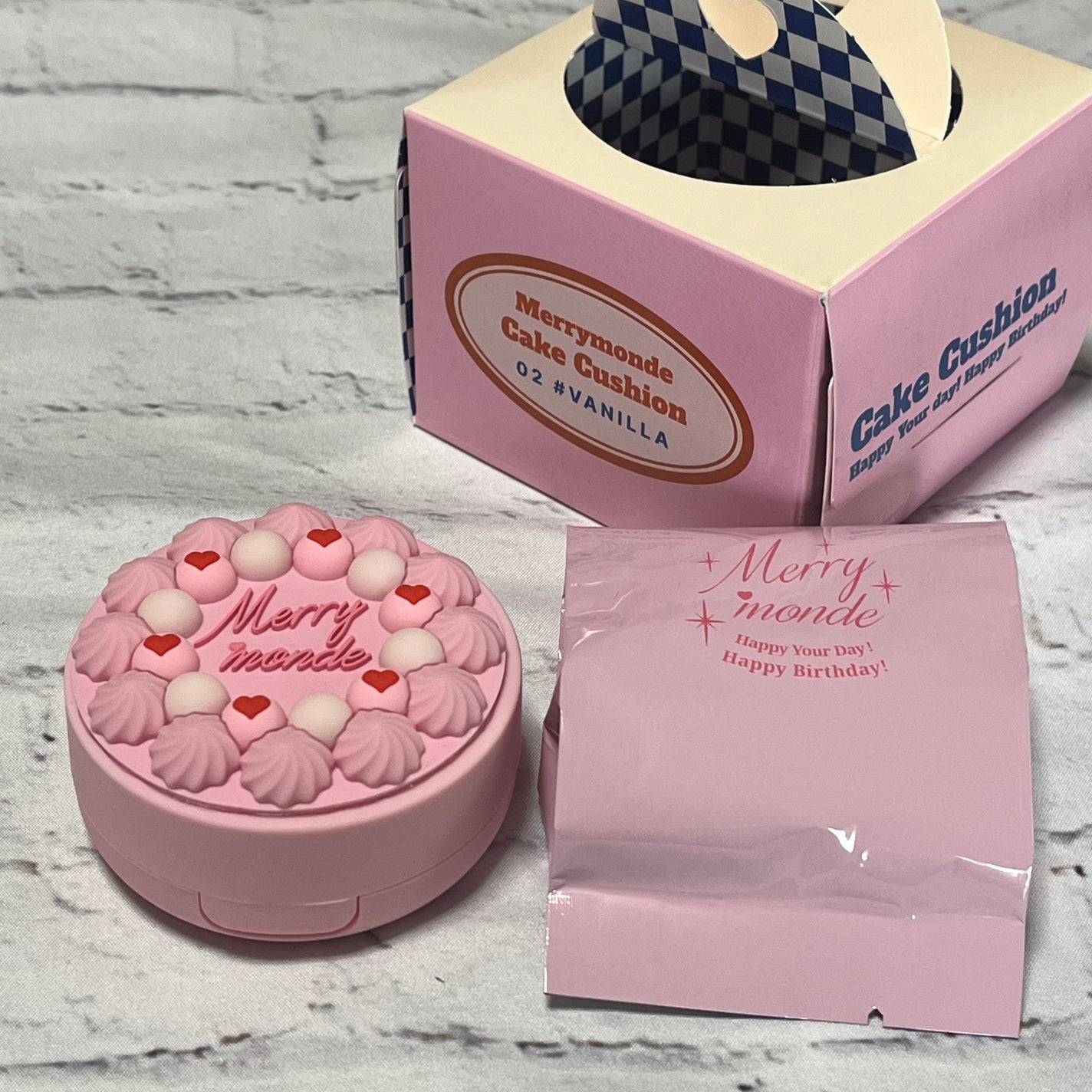 ハッピーユアデイクッション/Merrymonde/クッションファンデーションを使ったクチコミ(7枚目)