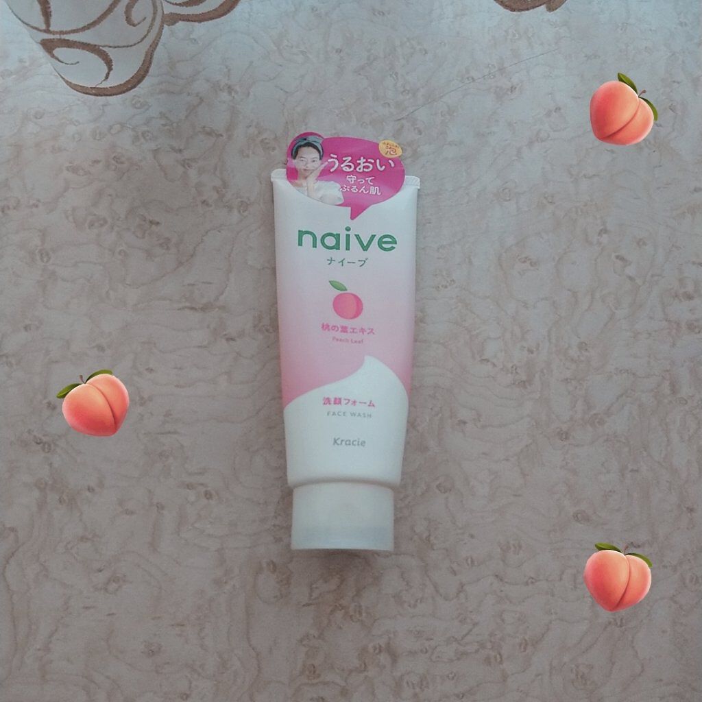 洗顔フォーム(桃の葉エキス配合)/ナイーブ/洗顔フォームを使ったクチコミ（1枚目）
