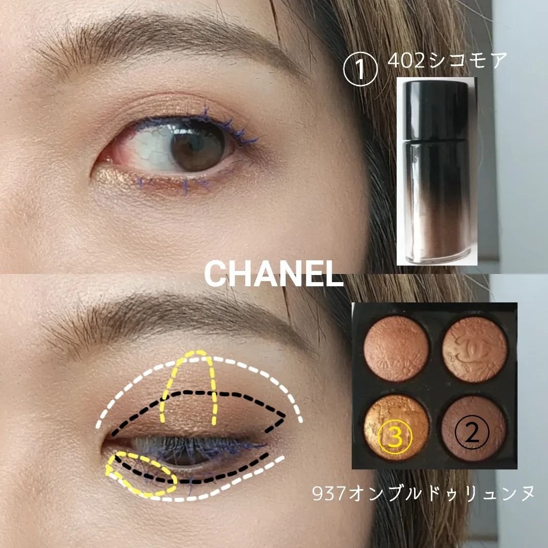 レ キャトル オンブル/CHANEL/アイシャドウパレットを使ったクチコミ(5枚目)