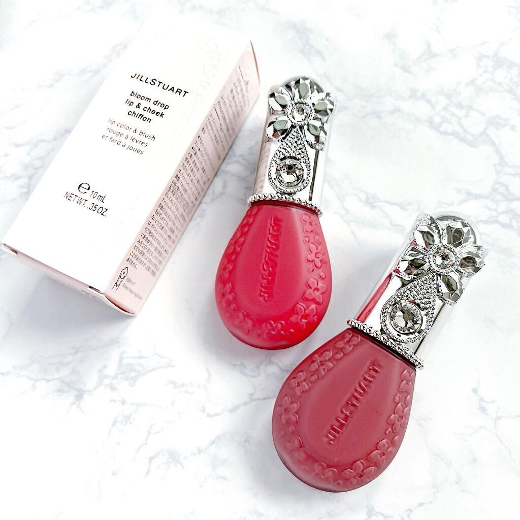 ジルスチュアート ブルームドロップ リップ&チーク シフォン/JILL STUART/リキッドチークを使ったクチコミ(2枚目)